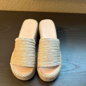 Princess Polly Beige Espadrille Slides